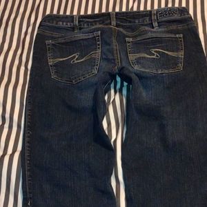 Silver jean Capri Aiko size 33